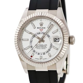 ロレックス(ROLEX)のロレックス スカイドゥエラー 336239 ランダム番 K18WG無垢 インテンスホワイト 白 サロス バー 自動巻き メンズ 腕時計(腕時計(アナログ))