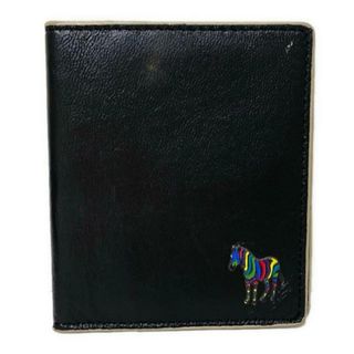 ポールスミス(Paul Smith)のPaulSmith(ポールスミス) カードケース - 黒×ベージュ×マルチ 馬 レザー(名刺入れ/定期入れ)