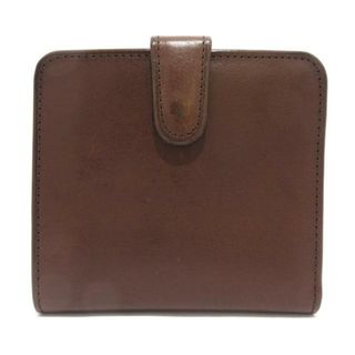 コーチ(COACH)のCOACH(コーチ) 2つ折り財布 - ブラウン がま口 レザー(財布)