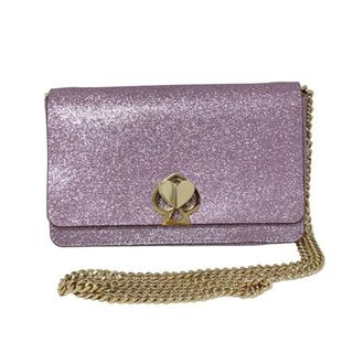 ケイトスペードニューヨーク(kate spade NEW YORK)のKate spade(ケイトスペード) 財布 二コラ シマー ツイストロック チェーン ウォレット PWRU7845 パープル チェーンウォレット(財布)