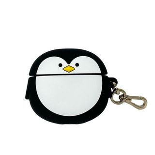 ケイトスペードニューヨーク(kate spade NEW YORK)のKate spade(ケイトスペード) 小物入れ美品  - 黒×白×イエロー AirPodsケース/ペンギン(その他)