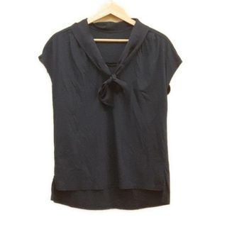 自由区 - 自由区/jiyuku(ジユウク) 半袖カットソー サイズ38 M レディース美品  - ネイビー ボウタイ