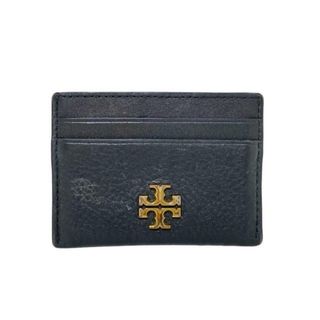 トリーバーチ(Tory Burch)のTORY BURCH(トリーバーチ) カードケース - 黒 レザー(名刺入れ/定期入れ)