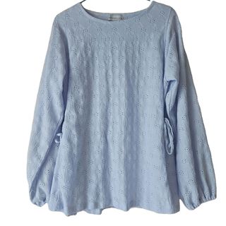 水色チュニック丈トップス(チュニック)