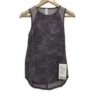 ルルレモン(lululemon)のlululemon(ルルレモン) ノースリーブカットソー サイズ4 XL レディース - パープル×ライトパープル クルーネック(カットソー(半袖/袖なし))