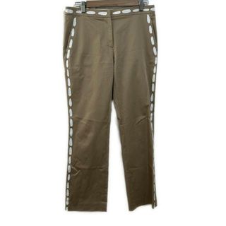 モスキーノ(MOSCHINO)のMOSCHINO(モスキーノ) パンツ サイズ40 M レディース - ベージュ フルレングス(その他)