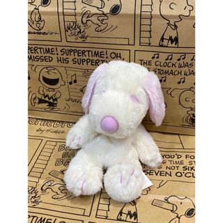 スヌーピーミュージアム限定　ゆるくたぬいぐるみスヌーピー ピンク(ぬいぐるみ)