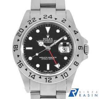 ロレックス(ROLEX)のロレックス エクスプローラーII 16570 ブラック P番 メンズ 中古 腕時計(腕時計(アナログ))