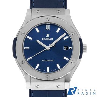 ウブロ(HUBLOT)のウブロ クラシックフュージョン チタニウム ブルー 511.NX.7170.LR メンズ 中古 腕時計(腕時計(アナログ))