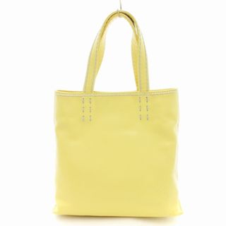 キタムラ(Kitamura)のキタムラ Kitamura ハンドバッグ レザー ポーチ付き イエロー(ハンドバッグ)