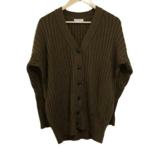 イエナ(IENA)のIENA(イエナ) カーディガン レディース - ダークブラウン 長袖/ニット/chere iena(カーディガン)