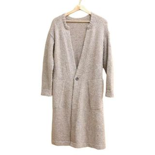 ゴーシュ(ゴーシュ) カーディガン サイズ2 M レディース美品  - ライトブラウン 長袖/ロング丈(カーディガン)