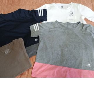 アディダス(adidas)のTシャツ４枚セット　レディースＬサイズ(Tシャツ(半袖/袖なし))