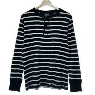 POLObyRalphLauren(ポロラルフローレン) 長袖Tシャツ サイズL メンズ - 黒×白 ボーダー