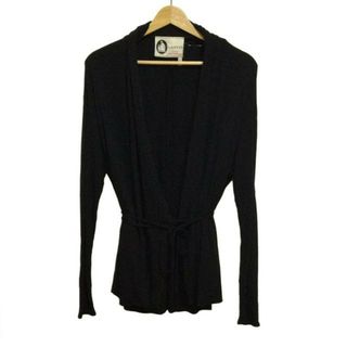 ランバン(LANVIN)のLANVIN(ランバン) カーディガン サイズ36 S レディース美品  - 黒 長袖/カシュクール(カーディガン)