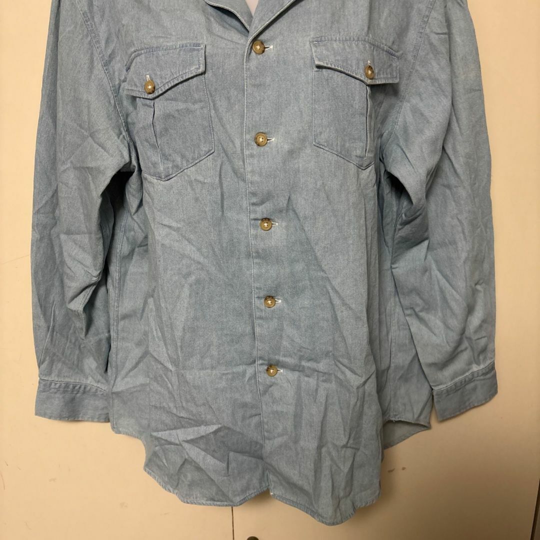 WETHERREPORT　ウエザーリポート　シャツ　水色　メンズ　開襟　ポケット メンズのトップス(シャツ)の商品写真