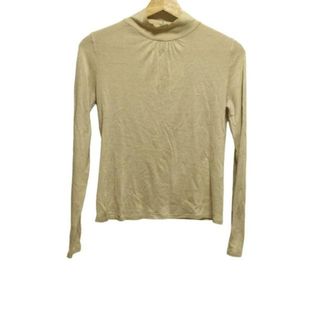 シビラ(Sybilla)のSybilla(シビラ) 長袖カットソー サイズM レディース - ベージュ ハイネック(カットソー(長袖/七分))