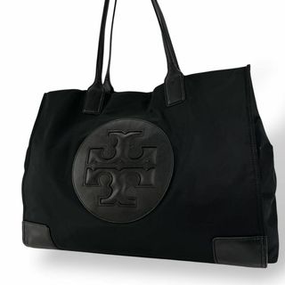 トリーバーチ(Tory Burch)のトリーバーチ　エラ　トートバッグ　デカロゴ　肩掛け可　A4可　ナイロン　レザー(トートバッグ)