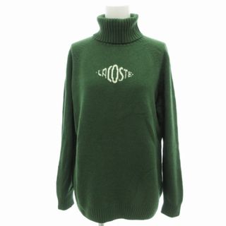 ラコステ(LACOSTE)のラコステ フランス製 ニット セーター タートルネック ハイゲージ 46 緑(ニット/セーター)