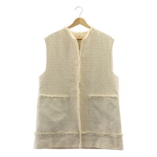 イエナ(IENA)の【美品】  IENA / イエナ | 2024SS | ＆NAVY ドビーツィードジレ / ロング ベスト / 総裏地 | F | ベージュ | レディース(ベスト/ジレ)