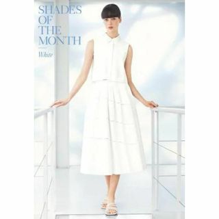 フォクシー(FOXEY)の新品・未使用★FOXEY/フォクシー ウィステリア スカート ホワイト 38(ひざ丈スカート)