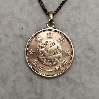 八咫烏　一銭黄銅貨ネックレス 　ラッキーアイテム(ネックレス)