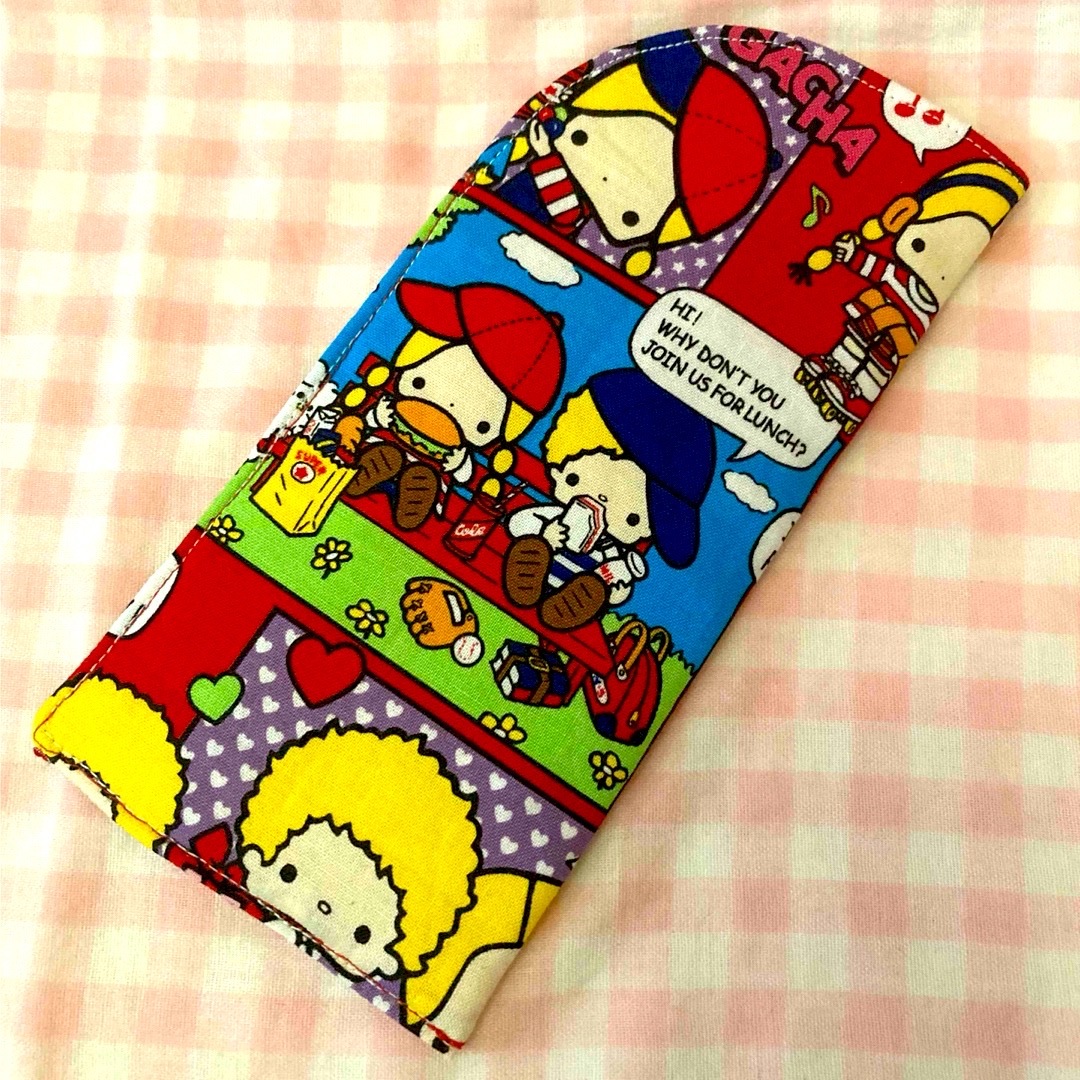 パティ&ジミー☆ハンドメイド☆めがねケース☆カラフルコミック柄 ハンドメイドのファッション小物(その他)の商品写真
