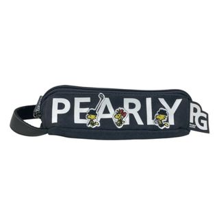 PEARLY GATES パーリーゲイツ ×PEANUTS/2024年モデル ボールポーチ ロゴ×スヌーピー  ネイビー系 FR [240101488709] ゴルフウェア ストスト(バッグ)