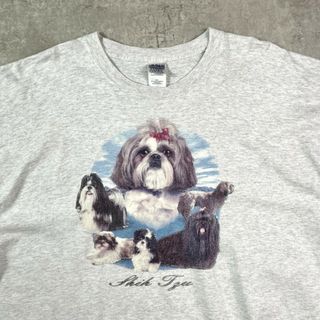 00年代 Shih Tzu シーズー アニマルプリントTシャツ メンズ2XL(Tシャツ/カットソー(半袖/袖なし))