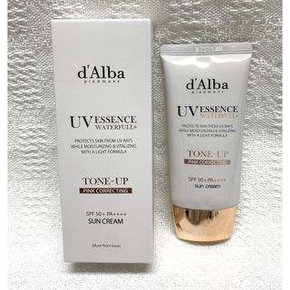 【新品未使用】ダルバ ウォータフルトーンアップ サンクリーム ピンク 日焼け止め(化粧下地)