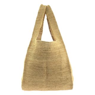 セヤ(seya)の【美品】  seya. / セヤ | RAFFIA SHOPPING BAG ラフィア ショッピング トートバッグ | ベージュ | レディース(トートバッグ)