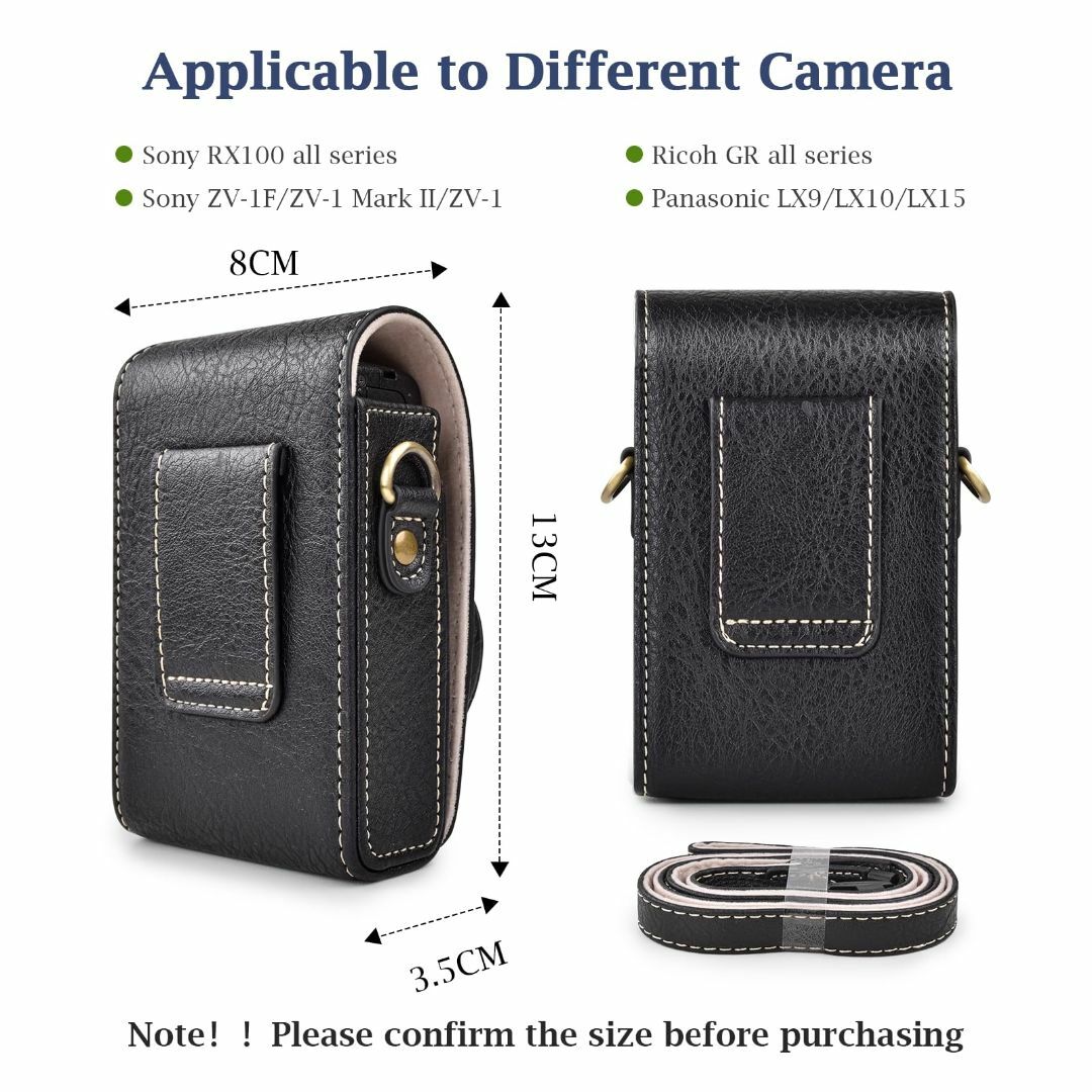 Rieibi カメラケース Sony ZV1F/ZV1/Ricoh GR III スマホ/家電/カメラのカメラ(その他)の商品写真