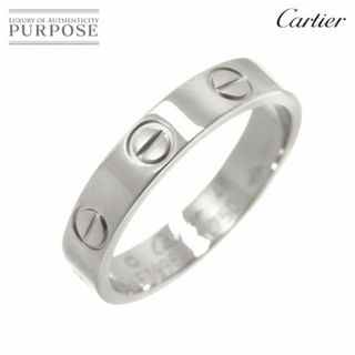 カルティエ(Cartier)のカルティエ Cartier ミニラブ #48 リング K18 WG ホワイトゴールド 750 指輪【証明書付き】 90287025(リング(指輪))