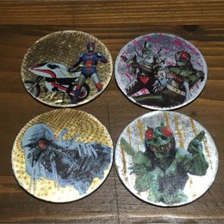 カメンライダーバトルガンバライド(仮面ライダーバトル ガンバライド)の仮面ライダーブラックRX スーパーメンコ　明治製菓　コーンスナック　セット(その他)