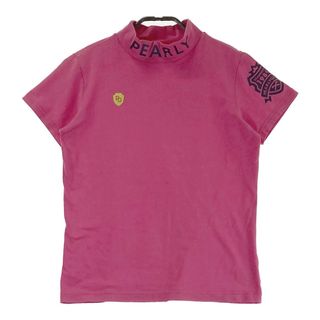 サイズ：0 PEARLY GATES パーリーゲイツ ハイネック半袖Tシャツ ピンク系 [240101493399] ゴルフウェア レディース ストスト