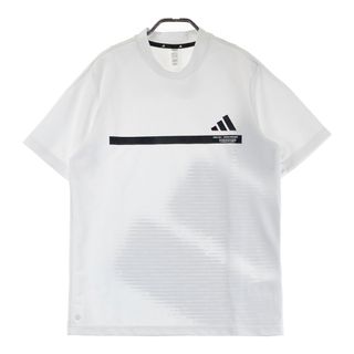 サイズ：L ADIDAS GOLF アディダスゴルフ HS8996 モックネック 半袖Tシャツ プリント ホワイト系 [240101493483] ゴルフウェア メンズ ストスト