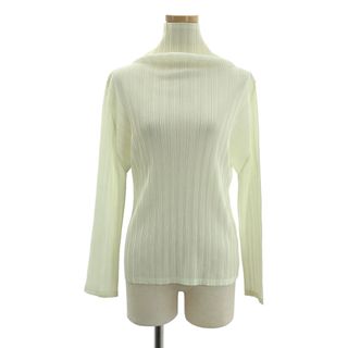 プリーツプリーズイッセイミヤケ(PLEATS PLEASE ISSEY MIYAKE)のPLEATS PLEASE ISSEY MIYAKE / プリーツプリーズイッセイミヤケ | ハイネック プルオーバー | 3 | オフホワイト | レディース(Tシャツ(長袖/七分))