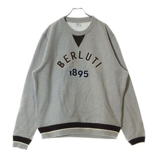 ベルルッティ(BERLUTI)のBerluti ベルルッティ カレッジロゴクルーネックスウェットトレーナー R25JRL82JBAW グレー(スウェット)