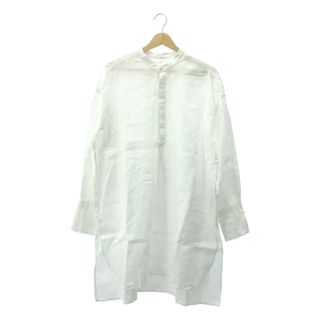 カグレ(かぐれ)のkagure / かぐれ | リネン チュニック シャツ | F | ホワイト | レディース(シャツ/ブラウス(長袖/七分))