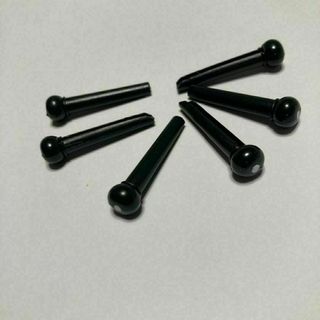 アコースティックギター用ブリッジピン 黒 ブラック(アコースティックギター)