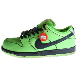 ナイキ(NIKE)のNIKE SB ナイキエスビー ×THE POWERPUFF GIRLS BUTTERCUP DUNK LOW ダンクロー パワーパフガールズ ローカットスニーカー シューズ グリーン/ブラック US10/28.0cm FZ8319-300(スニーカー)