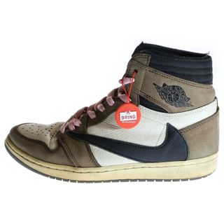 ナイキ(NIKE)のNIKE ナイキ ×トラヴィススコット AIR JORDAN 1 RETRO HIGH OG TS SP エアジョーダン1 レトロ ハイカットスニーカー CD4487-100 US9/27.0cm(スニーカー)