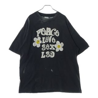 レディメイド(LADY MADE)のREADY MADE レディメイド 24AW SS T-SHIRT PEACE ダメージ加工半袖Tシャツ グレー RE-CO-BK-00-00-280(Tシャツ/カットソー(半袖/袖なし))