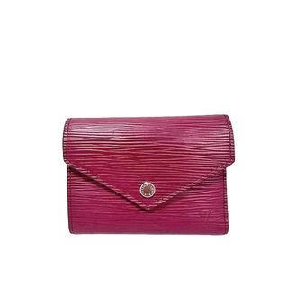 ルイヴィトン(LOUIS VUITTON)の【中古】【難あり】LOUIS VUITTON ルイ ヴィトン 小物 三つ折り財布 エピ ポルトフォイユ・ヴィクトリーヌ コンパクトウォレット M62172＿S23＿s-0606-r23(財布)