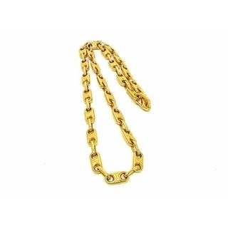セリーヌ(CELINE)の美品 CELINE セリーヌ ネックレス マカダム チェーンネックレス - ゴールド メタル ヴィンテージ 【本物保証】(ネックレス)