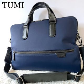 トゥミ(TUMI)の未使用級✨TUMI トゥミ　ハリソン　タワー　2way ビジネスバッグ　ネイビー(ビジネスバッグ)