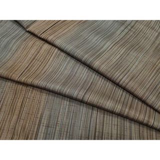 平和屋着物●上質な紬　縞　正絹　逸品　CAAU9877vf(着物)