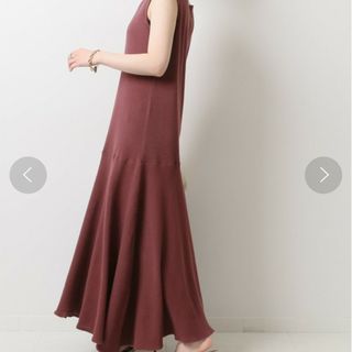 Spick & Span - 新品 スピックアンドスパン ワッフル フレアワンピース アズキ 21ss