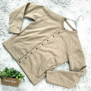 チャオパニックティピー(CIAOPANIC TYPY)の良品❗️【CIAOPANIC TYPY】ノーカラージャケット (S)薄焦茶色(ノーカラージャケット)