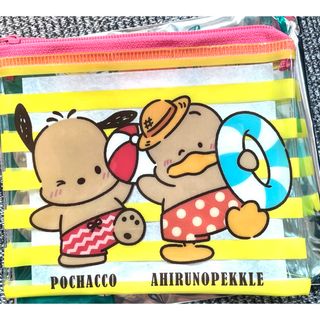 サンリオ(サンリオ)のスシロー　はぴだんぶい　ファスナーポーチ　サンリオ　コラボ限定(キャラクターグッズ)